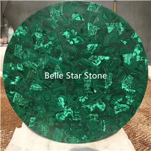 Malachite/Green Jade Precious Stone Dressing Table