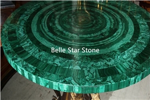 Malachite/Green Jade Precious Stone Jewelry Boxes