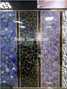 Obsidian Backlit Semiprecious Stone Slabs & Tiles