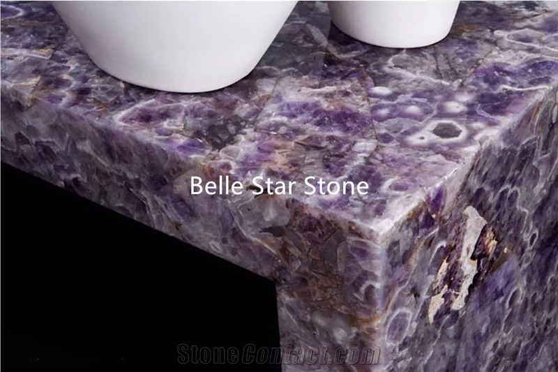 Purple Fluorite/Lilac Gemstone Commercial Counters