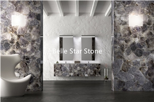 Ruby Semiprecious Luxury Stone Counter Tops