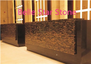 Tiger"S Eye Precious Stone Hotel Lobby Wall Tiles