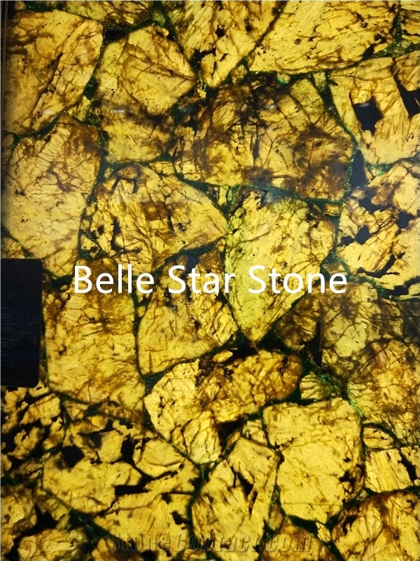 Topaz Semi Precious Luxury Stone Slabs & Tiles