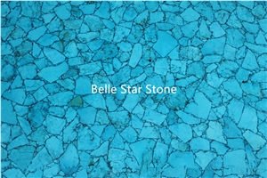 White Turquoise Semi Precious Gemstone Slabs Tiles