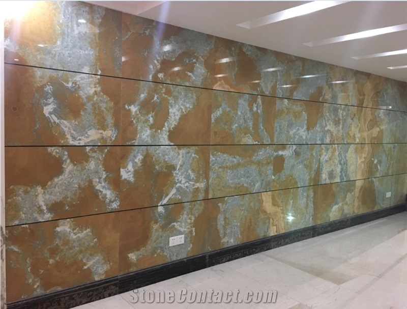 Azure Antique Onyx Tile Interior Wall&Floor,Backdrop