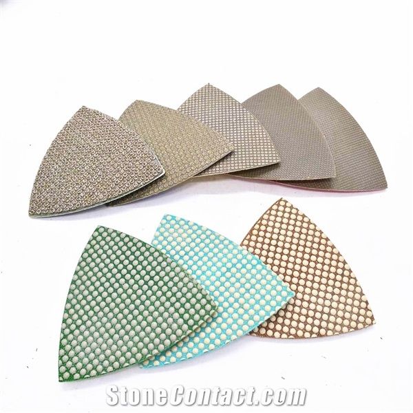Triangle Electroplated 3" Grinding Pads