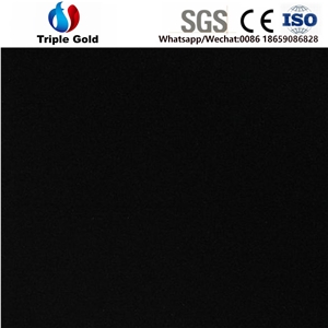 Dyed Colour Absolute Black Granite Tiles Slabs