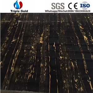 Portopo Afghan Black and Gold Marble Slabs Tiles