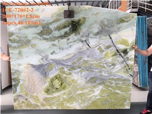 Dreaming Green Ice Jade Marble Polished Slabs&Tile