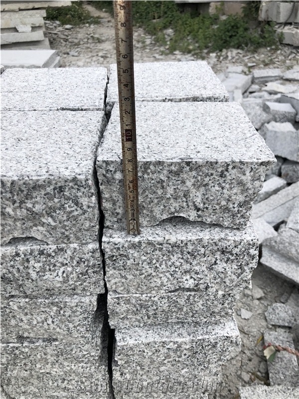 Chinese Sesame Grey Granite Cube Stone Pavers