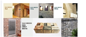 Antique Design Brick Veneer Used Clay Brick
