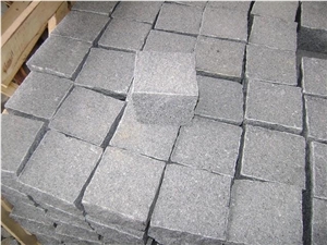 Natural Granite Cobble Stone Cube Stone Paving