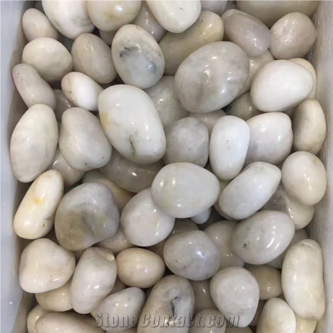 White Polished Pebble