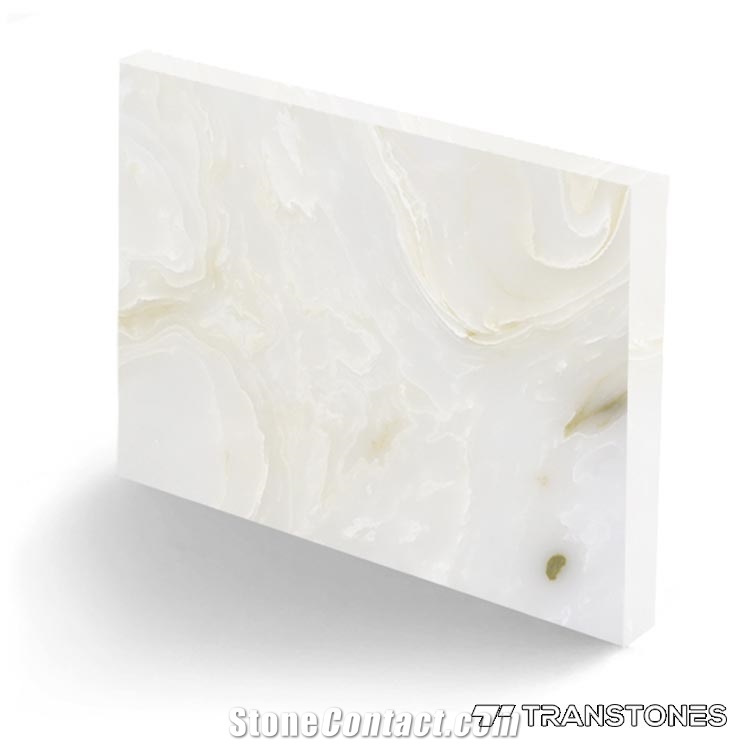 Alabaster Sheet Artificial Stone Wall Tile