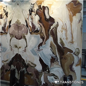 Beautiful Transparent Faux Alabaster Onyx Panel