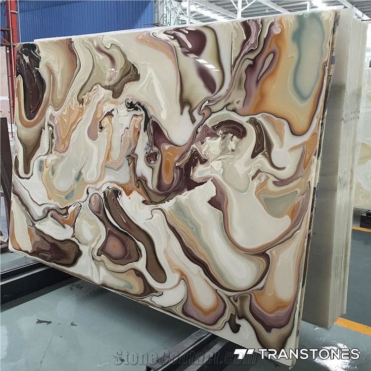 Beautiful Transparent Faux Alabaster Onyx Panel