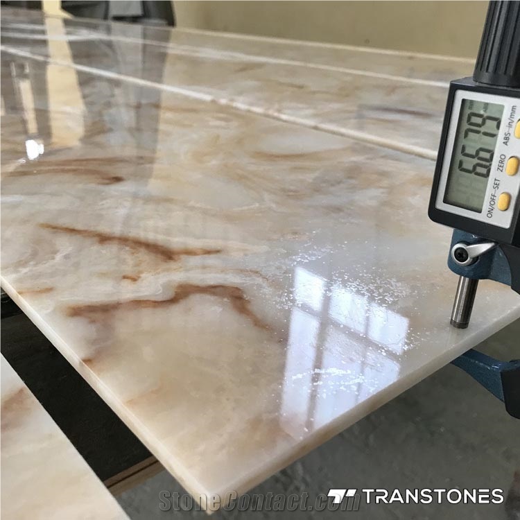 Faux Translucent Stone Price Alabaster Slabs from China 
