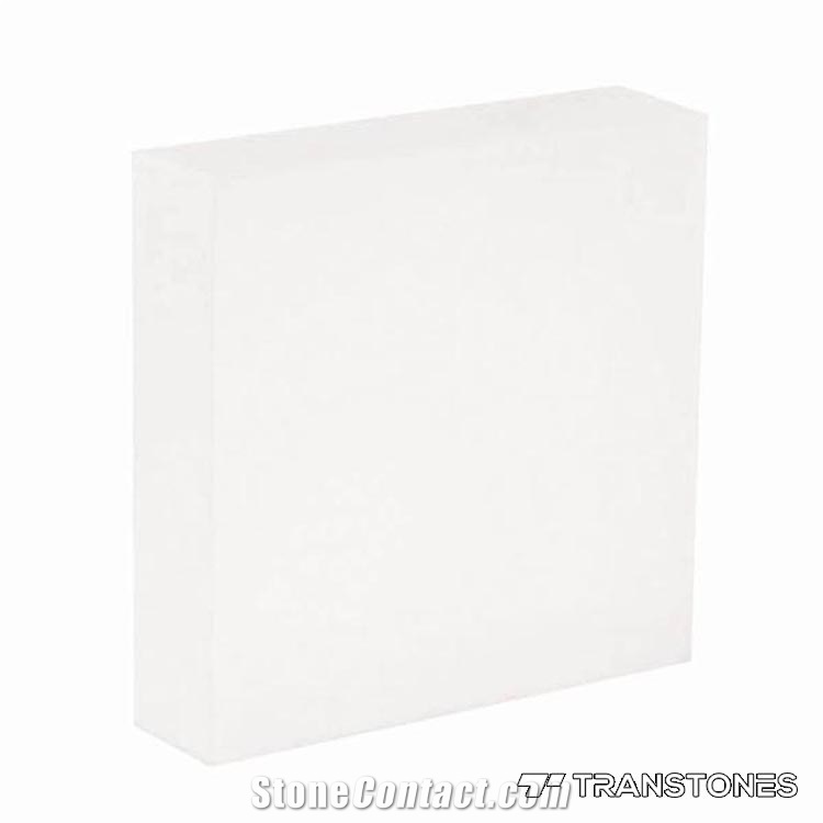 Eco-Friendly Plexiglass White Acrylic Stone Tabletops