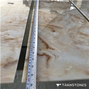 Faux Translucent Resin Stone Panel Alabaster Slab