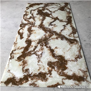 Hot Sell Faux Onyx Alabaster Price Table Top