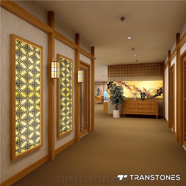 Interior Engineered Alabaster Stone Sheet
