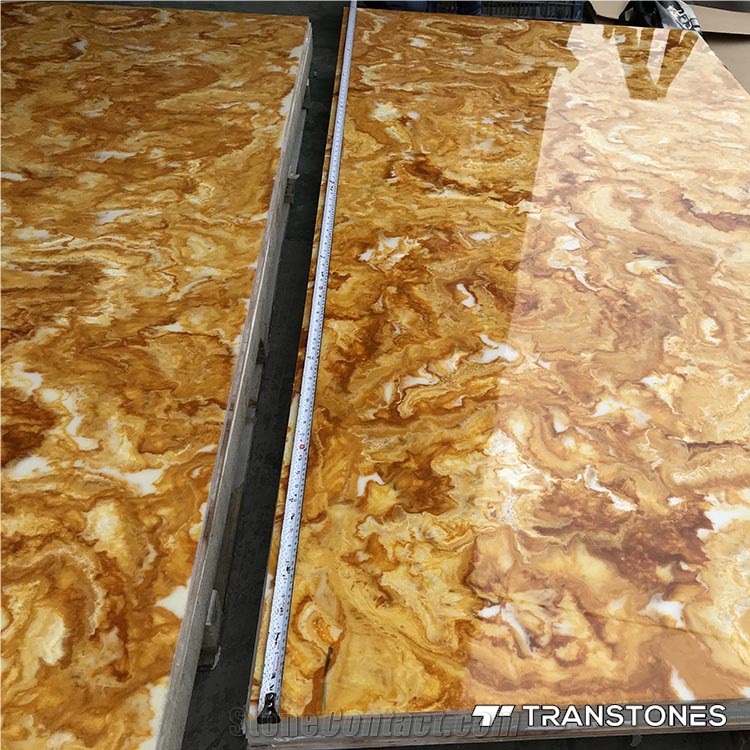 Interior Engineered Artificial Onyx Sheets