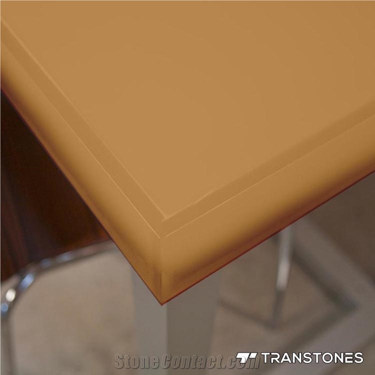 Modern Orange Acrylic Sheet for Table Top
