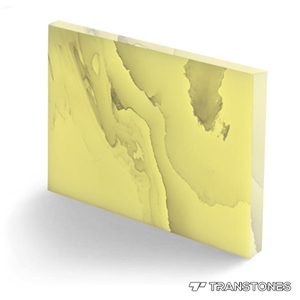 Polished Yellow Artificial Onyx Sheet