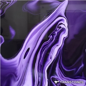 Purple Customized New Material Artificial Panel