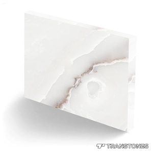 Solid Surface Marble Light Translucent Stone Panel