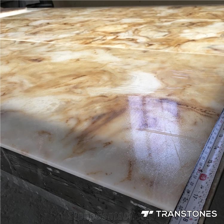 Transtones Artificial Onyx Stone Panel with Led