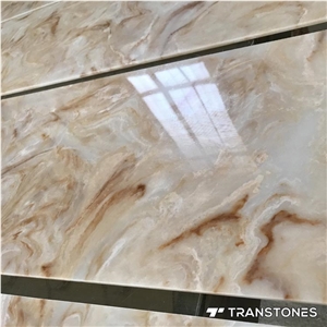 Transtones Polished Yellow Artificial Alabaster