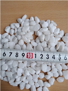 White Tumbled Stone 8-10mm Pebbles