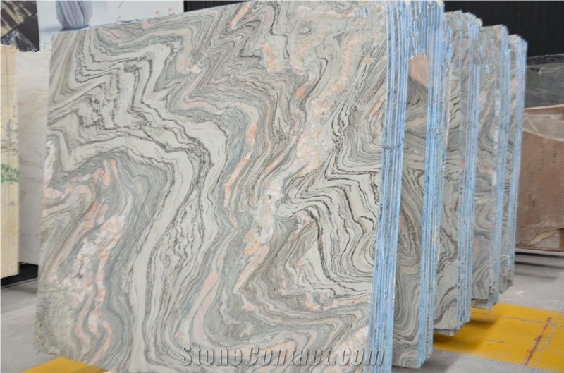 New China River Cloud Sand Grey Granite Slab&Tile
