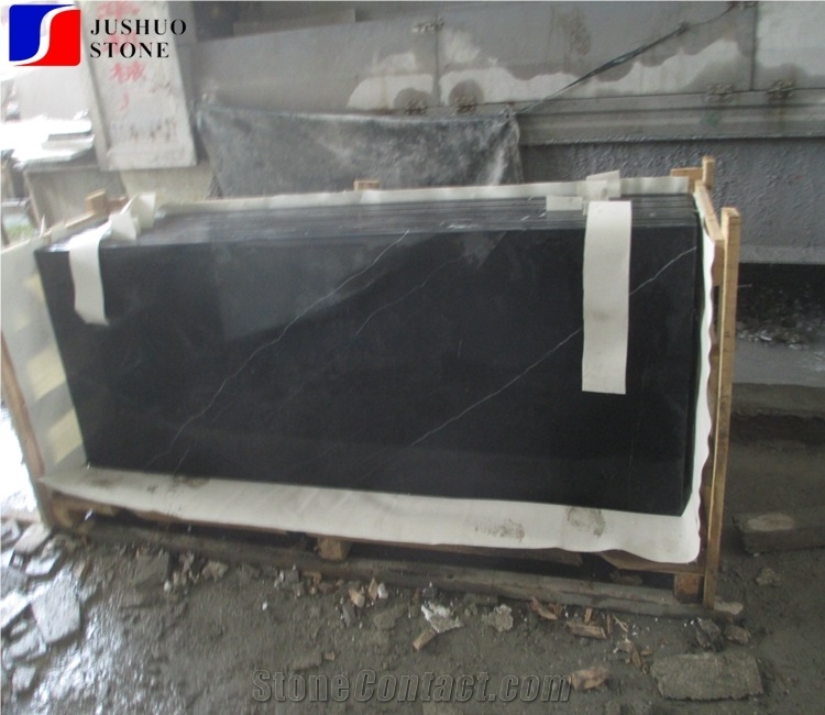 China Black Marble,Nero Marquina Venato Countertop