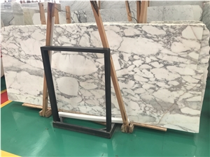 Arabescato White Marble Floor Tile Shower