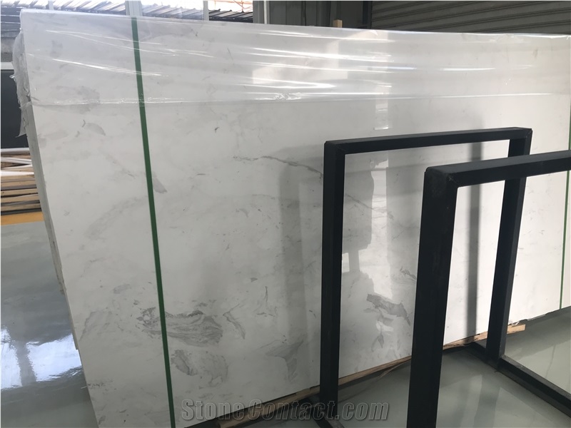 Ariston Cleaning Honed White Marble Slab