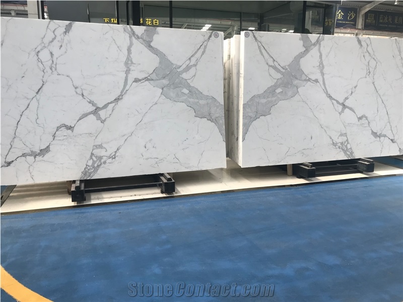 Calacatta Marble for Kitchen Top White Counter