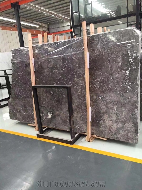 China Cheap Romantic Grey Large Marble Slab Tile