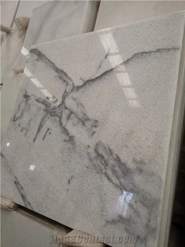 Chinese Thassos Crystal White Marble Flooring
