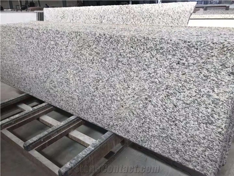 Full Bullnose Tiger Skin White Granite Countertops