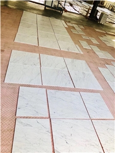 Honed Carrara White Marble Subway Tiles