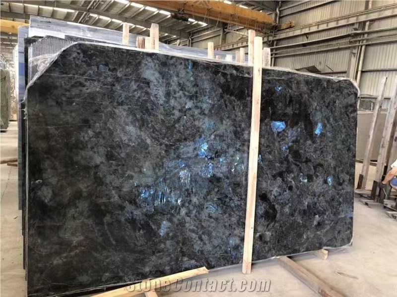 Labradorite Blue Granite Slab,Cut to Size Tile