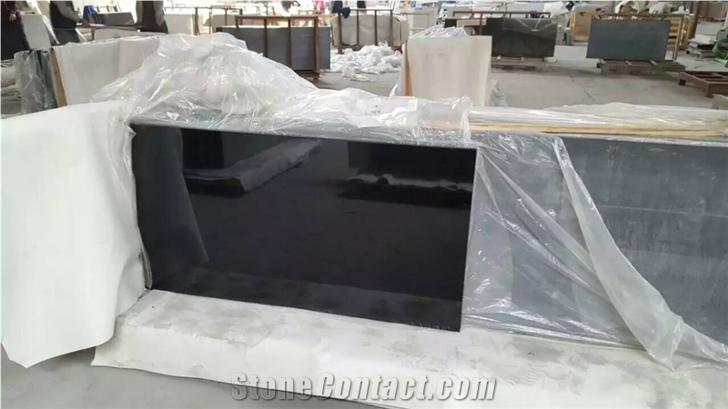 Nero Black Granite Stone Prefab Kitchen Countertop