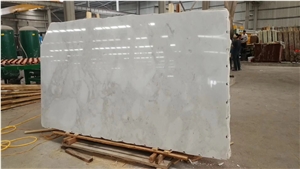 Polished New Ariston White Marble Floor Tiles