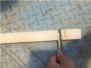 Polished White Onyx Jade Pencil Liners Skirtings