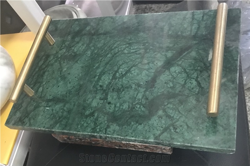 Verde Green Marble Trays Kitchen Serving Plates
