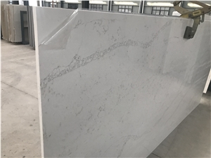White Color Artificial Stone Slabs Panels Flooring