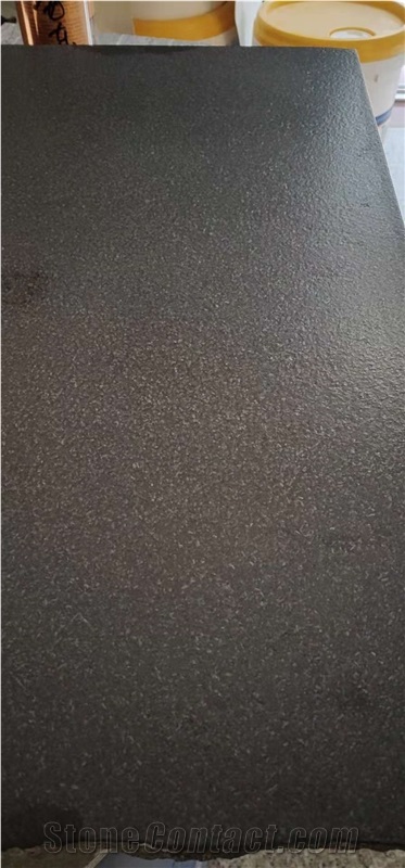 Zimbabwe Black Granite Leathered Countertop Tiles
