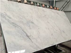 New Carrara White Marble Pattern Big Cutting Slabs